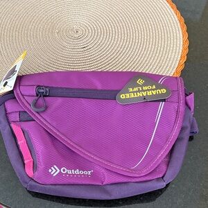 Outdoor Products Purple Belly Fanny Pack Travel Bag Convertible to Shoulder Bag
